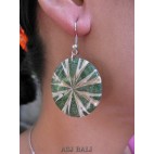 bali unique seashells earrings resin handmade